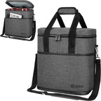 opux 6 Bottle Carrier Tote | Insulated Padded Wine Cooler Bag - Image 8