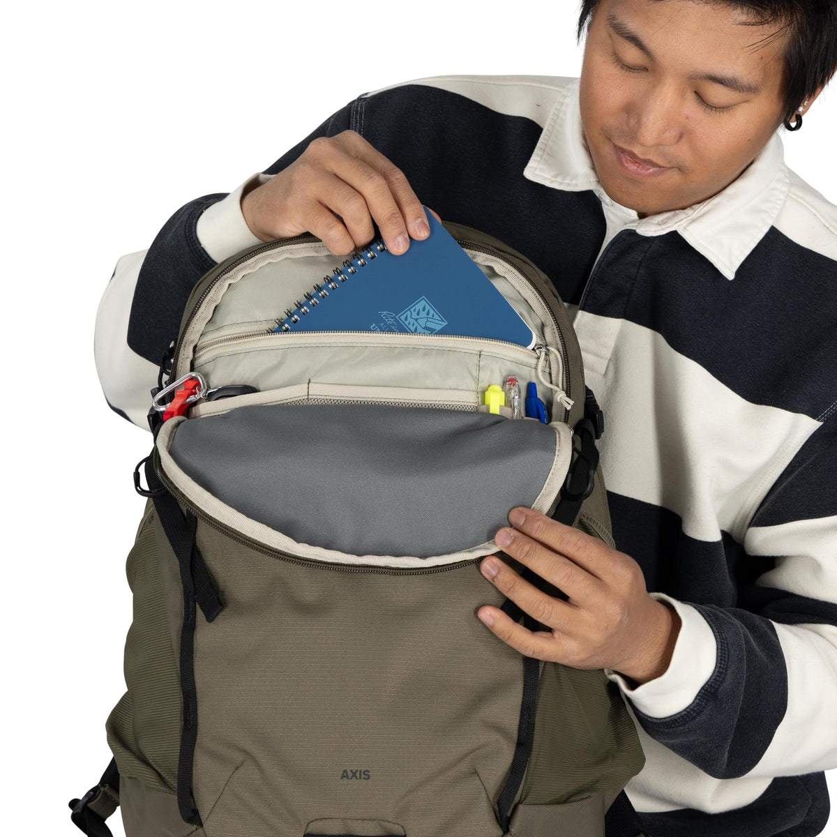 Axis Laptop Backpack (Black-shale Grey)