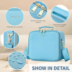 Travel Makeup Bag with LED Mirror, Cosmetic Train Case with Lighted Mirror - Image 4
