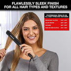 Remington 1" Flat Iron, Hair Straightener with Anti-Static Technology, Rapid 30-Second Heat-Up, 60-Minute Auto Shut-Off, 30% Longer Ceramic Floating Plates, and Titanium-Ceramic Coating