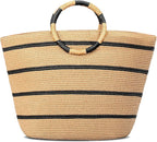 Beach Bags for Women Straw Tote Bag Summer Beach Bag Large Woven Straw Tote for by TOFUNTOY