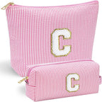 YOOLIFE Preppy Makeup Bag for Women by YOOLIFE