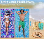 4 Pack Lightweight Thin Beach Towel Oversized 71"x32" Big Extra Large - Image 7