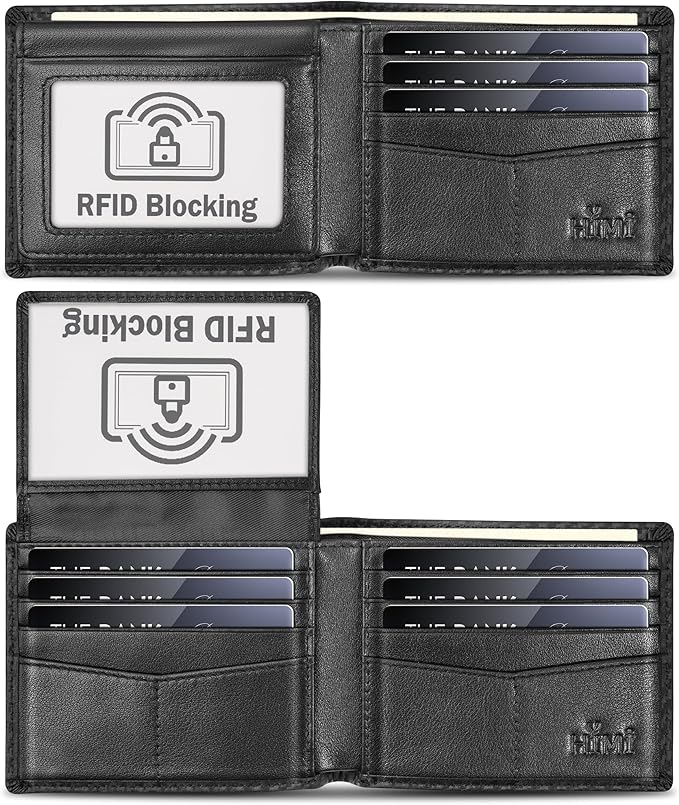 Wallet for Men-Genuine Leather RFID Blocking Bifold Stylish Wallet by WelcometoHIMI