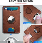 Airtag Wallet for Men, with Money Clip Gift Boxed, Slim Front Pocket Wallet - Image 4