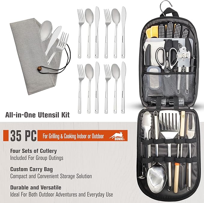 BOMKI Grilling & Camping Cooking Utensils - Image 2