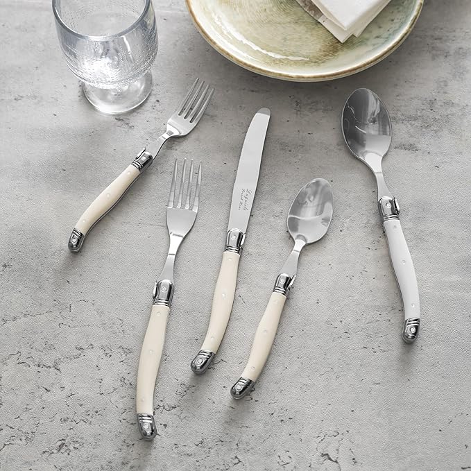 French Home Laguiole 20 Piece Flatware Set – 18/10 Stainless Steel Flatware Set - Image 5