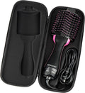 Brappo Hard Portable Travel Case compatibility Revlon One-Step Volumizer Original 1.0 Hair Dryer and Hot Air Brush.(Case Only) (Black)