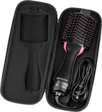 Brappo Hard Portable Travel Case compatibility Revlon One-Step Volumizer Original 1.0 Hair Dryer and Hot Air Brush.(Case Only) (Black)