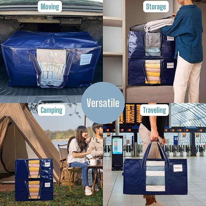 VENO 4 Pack Moving Bags, Comforter and Blanket Storage Bags - Image 6
