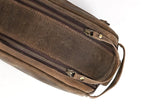 10" Premium Leather Toiletry Travel Pouch - Image 7
