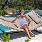ANOW 2 Person Hammock with 12FT Stand, Heavy Duty Hammock with Stand - Image 2