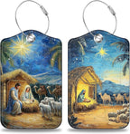Nativity Scene Set of 2 Luggage Tags by Unknown