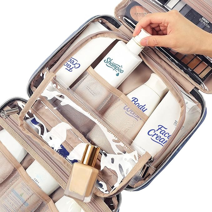 NISHEL Travel Toiletry Bag for women, Portable Hanging Organizer for - Image 5