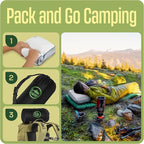 Camping Pillow: Dual Cover, Memory Foam Travel Pillow, Medium Firm Camp Pillow - Image 8