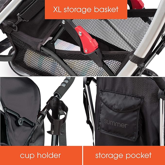 Summer Infant Ingenuity 3Dlite Convenience Stroller, Jet Black–Lightweight - Image 5
