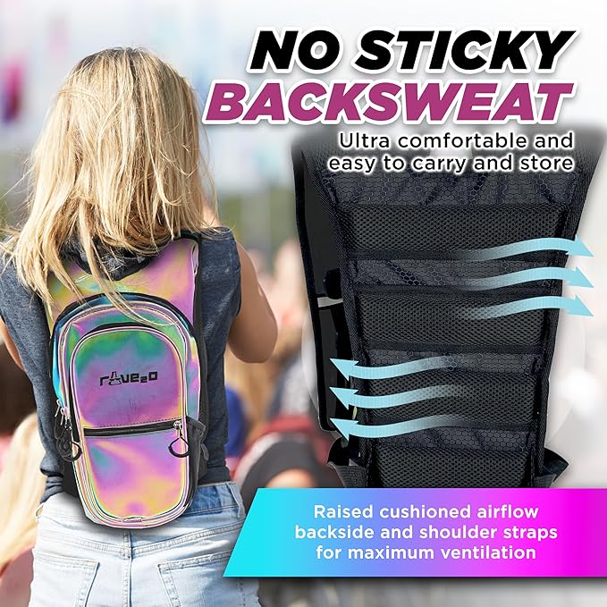 Rave Hydration Backpack – Anti-Theft Festival Hydration Pack - Image 5