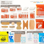 380 Pcs First Aid Kit All-Purpose Medical Essential Kit - Image 3