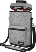 opux Wine Bag 2 Bottle Wine Tote Carrier, Insulated Wine Cooler Bag by OPUX