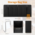 RV Shoe Pockets 6 Large Pockets Heavy Hanging Bedside Storage Organizer - Image 2