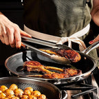 HexClad Hybrid Nonstick 10-Inch Frying Pan, Stay-Cool Handle, - Image 2
