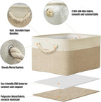 SIMPLE HOUSEWARE Large Fabric Storage Bin, 15.7" x 12" - Image 3