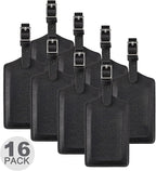 8 Pack Leather Luggage Travel Bag Tags by Travelambo by Travelambo
