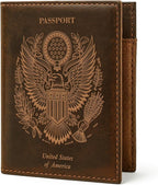 LEATHER VILLAGE Leather Passport Holder Cover – Travel Wallet - Image 6