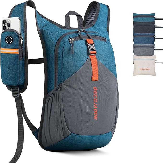 15L Small Hiking Backpack for Men Women Foldable Packable Back Pack Ultralight by BECOJADDE
