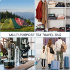 TSA Approved Toiletry Bag 3-1-1 Clear Travel Cosmetic Bag - Image 4