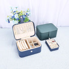 2 Layer Portable Jewelry Box, Large Jewelry Travel Case - Image 6