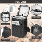 Opux 4 Bottle Insulated Wine Cooler Bag - Image 4