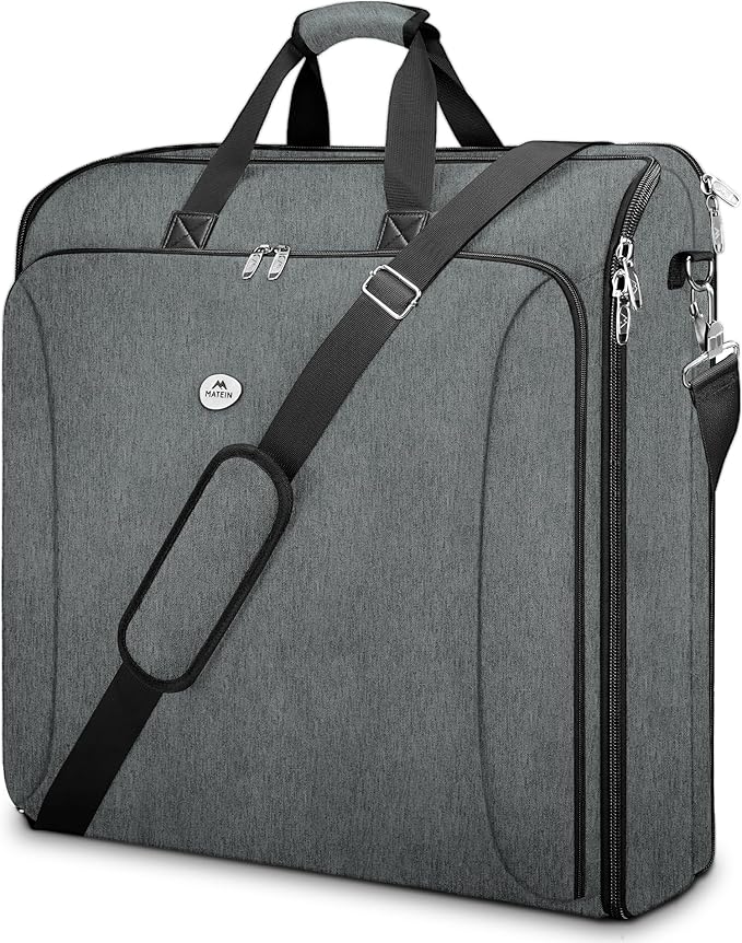 MATEIN Travel Garment Bag, Double Layer Folding Suit Bag by MATEIN
