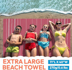 Oversized Sand Resistant Prewashed Turkish Cotton Quick Drying, Lightweight - Image 2