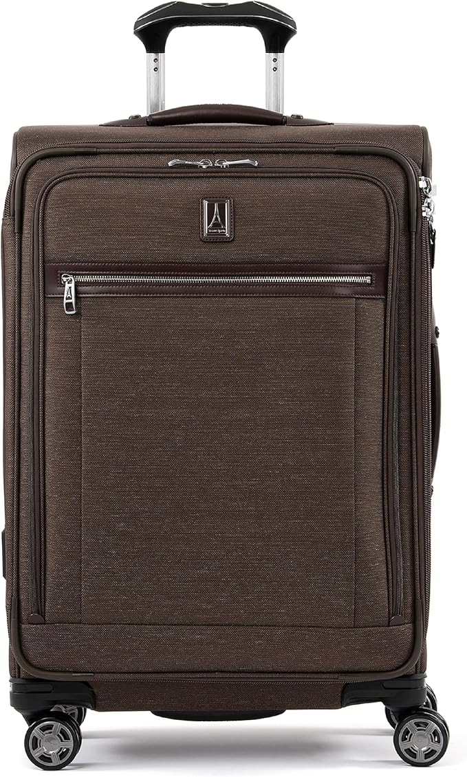 Travelpro Platinum Elite Softside Expandable Checked Luggage, 8 Wheel Spinner by Travelpro