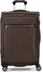 Travelpro Platinum Elite Softside Expandable Checked Luggage, 8 Wheel Spinner by Travelpro