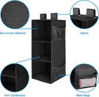 MAX Houser 3-Shelf Hanging Closet Organizer, Hanging Sweater Organizer - Image 4