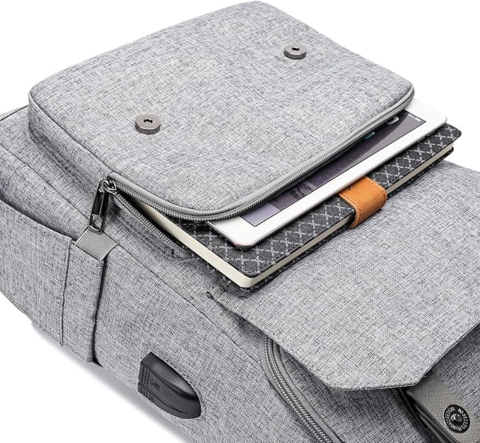 YALUNDISI Vintage Backpack Travel Laptop Backpack - Image 5