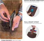 SERMAN BRANDS RFID Blocking Slim Bifold Genuine Leather Thin Minimalist Front - Image 3