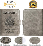 Passport Holder Cover Wallet RFID Blocking Leather Card Case Travel Accessories - Image 2