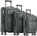 SHOWKOO Luggage Sets 3 Piece Softside Expandable Lightweight Durable Suitcase by SHOWKOO
