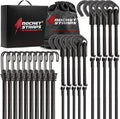 Rocket Straps - Ultimate Adjustable Outdoor Bungee Cord Assortment - Heavy Duty by RocketStraps