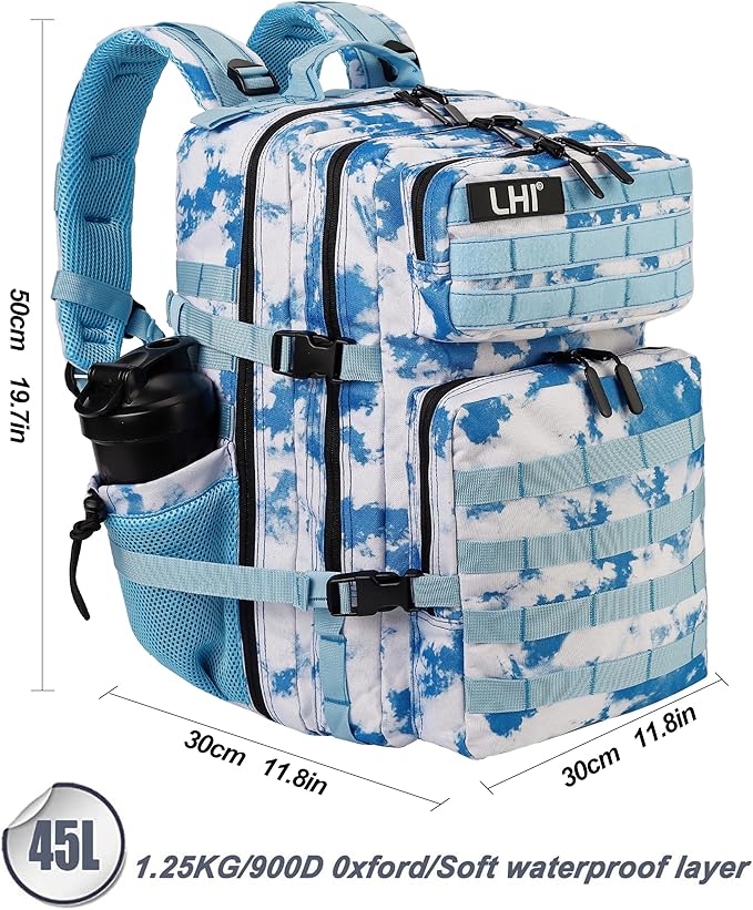 LHI Military Tactical Backpack for Men and Women 45L Army 3 Days Assault Pack - Image 3