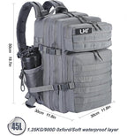 LHI Military Tactical Backpack for Men and Women 45L Army 3 Days Assault Pack - Image 5