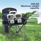 HIGH POINT SPORTS Oversized Camping Folding Chair, Heavy Duty Portable Outdoor - Image 3