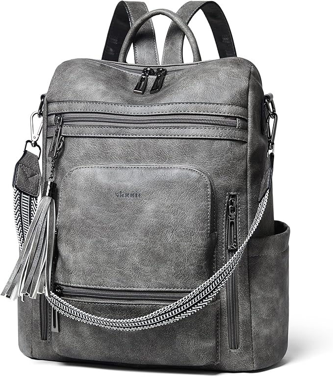 Shrrie Vegan Leather Laptop Backpack by Shrrie