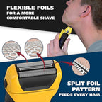 Wahl Lifeproof Lithium Ion Foil Shaver – Waterproof Rechargeable Electric Razor with Precision Trimmer for Men’s Beard Shaving, Trimming, & Grooming with Quick Charge – Model 7061-100