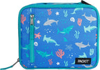 PackIt Freezable Classic Lunch Box, Sea Shark, Built by PackIt