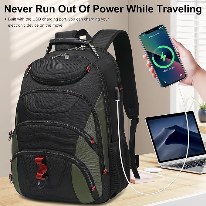 Boavan Laptop Backpack for men, 17.3 inch Laptop Bag - Image 7