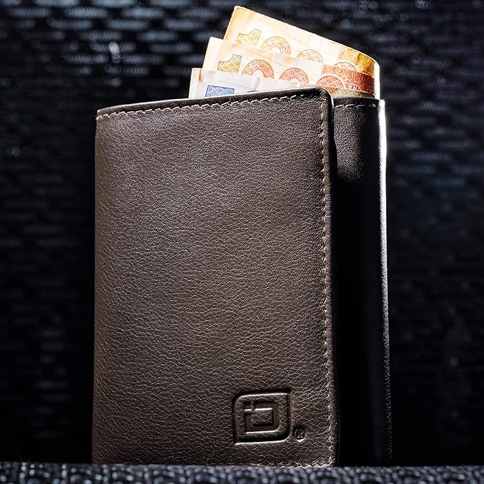 ID Stronghold Men's Leather Trifold Wallet - Image 3